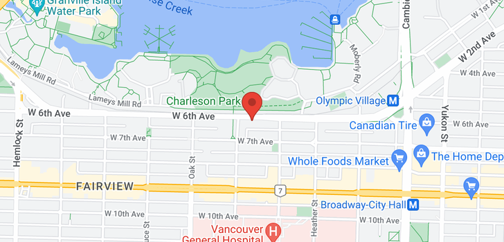 map of 854 W 6TH AVENUE